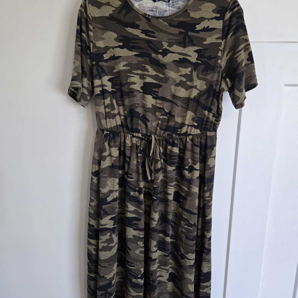 Camouflage Midi Dress